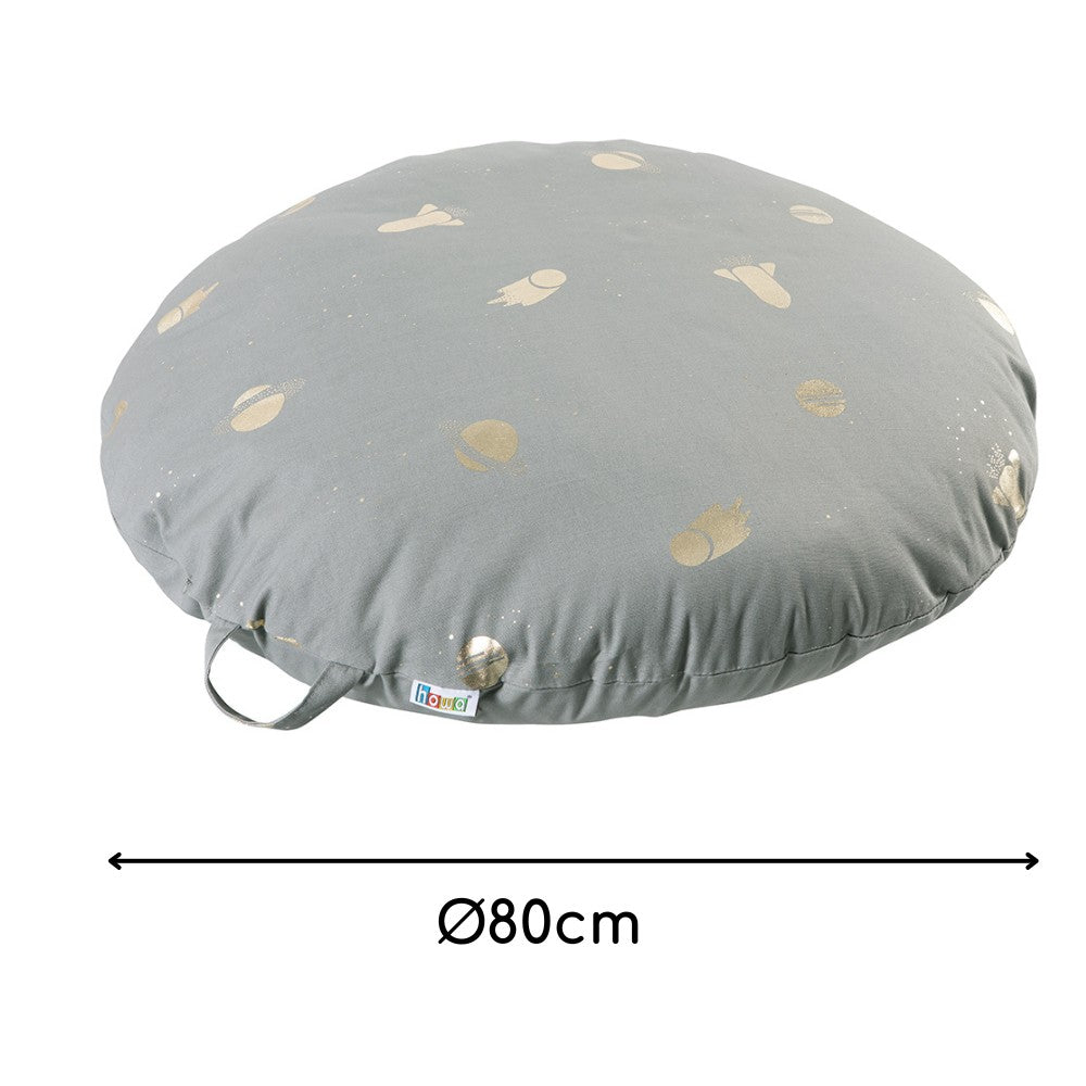 howa Bodenkissen Sitzkissen "Space" 80cm inkl. Füllung grau, Glanzeffekt 87061