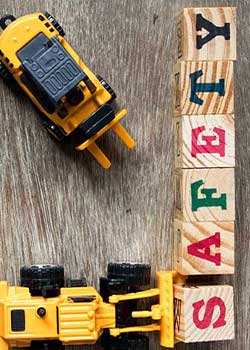 Holzblöcke Buchstaben schreiben Safety
