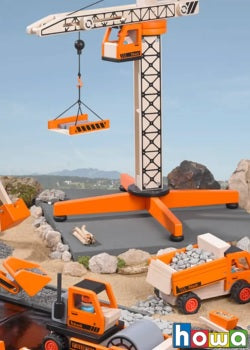 howa Baufahrzeuge Roadworks - Faszination Baustelle für Kinder