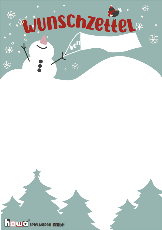 howa weihnachtswunschzettel