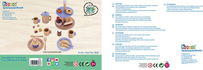 howa Kaffeeservice und Teeset aus Holz für Kinder 4898