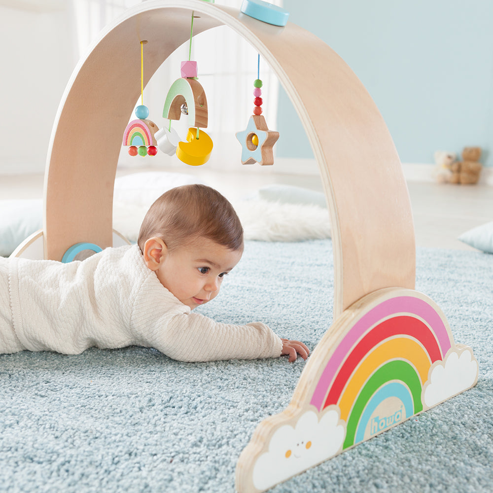 howa Spielbogen aus Holz Baby Gym "My rainbow" 6011