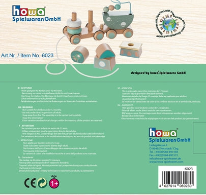 howa Nachziehzug aus Holz "Space" 6023