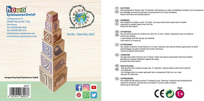 howa Stapelturm aus Holz "Little woods" 6027