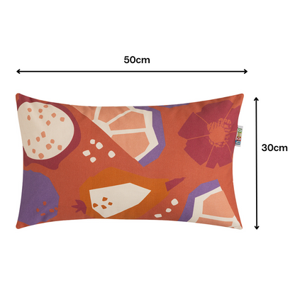howa 2er Set Kissenbezug "colorful red" 40x40cm + 50x30cm  8707