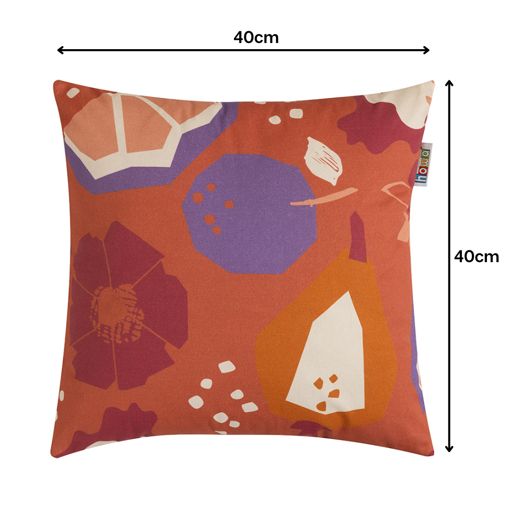 howa 2er Set Kissenbezug "colorful red" 40x40cm + 50x30cm  8707