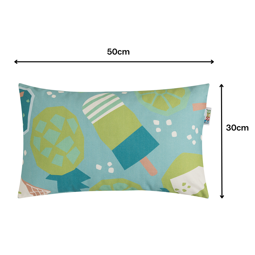 howa 2er Set Kissenbezug "colorful blue" 40x40cm + 50x30cm  8708