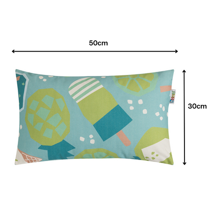 howa 2er Set Kissenbezug "colorful blue" 40x40cm + 50x30cm  8708