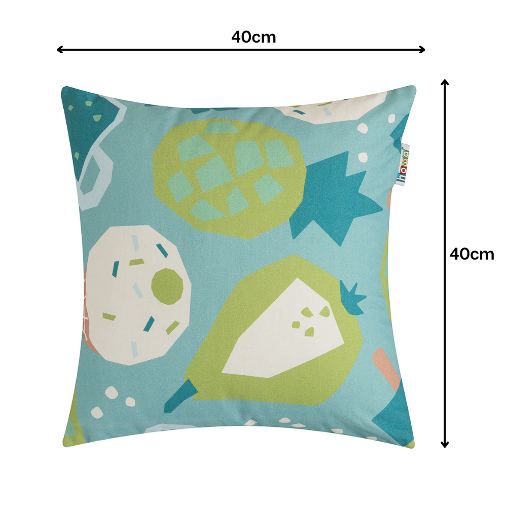 howa 2er Set Kissenbezug "colorful blue" 40x40cm + 50x30cm  8708