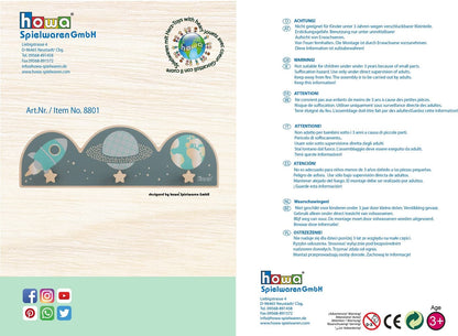 howa Garderobe aus Holz für Kinder "Space" bunt 8801