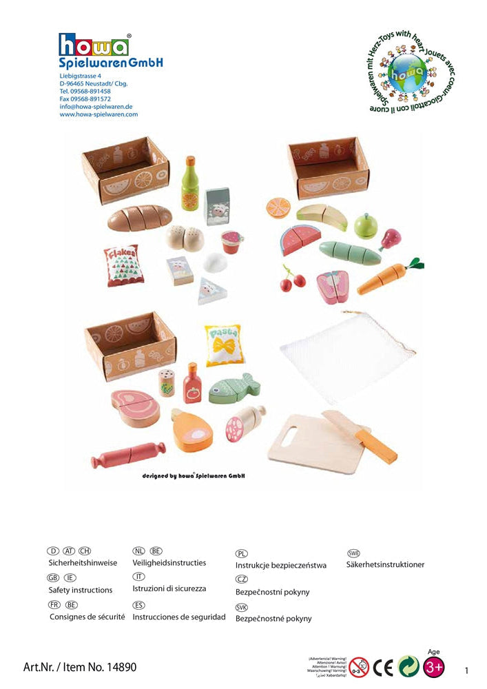 howa 24 tlg. Holzteile Set zum Befüllen von Adventskalender für Kinder 14890