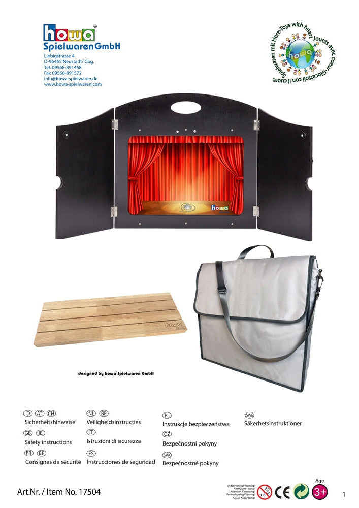 howa Bundle Erzähltheater Kamishibai, Erzählschiene® und Tasche 17504