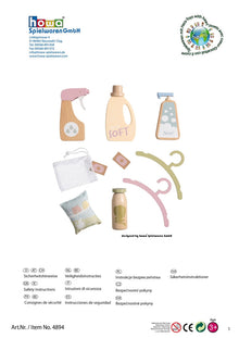howa Kinderwaschmaschinen Zubehör Wäschepflege-Set, 10 tlg. 4894