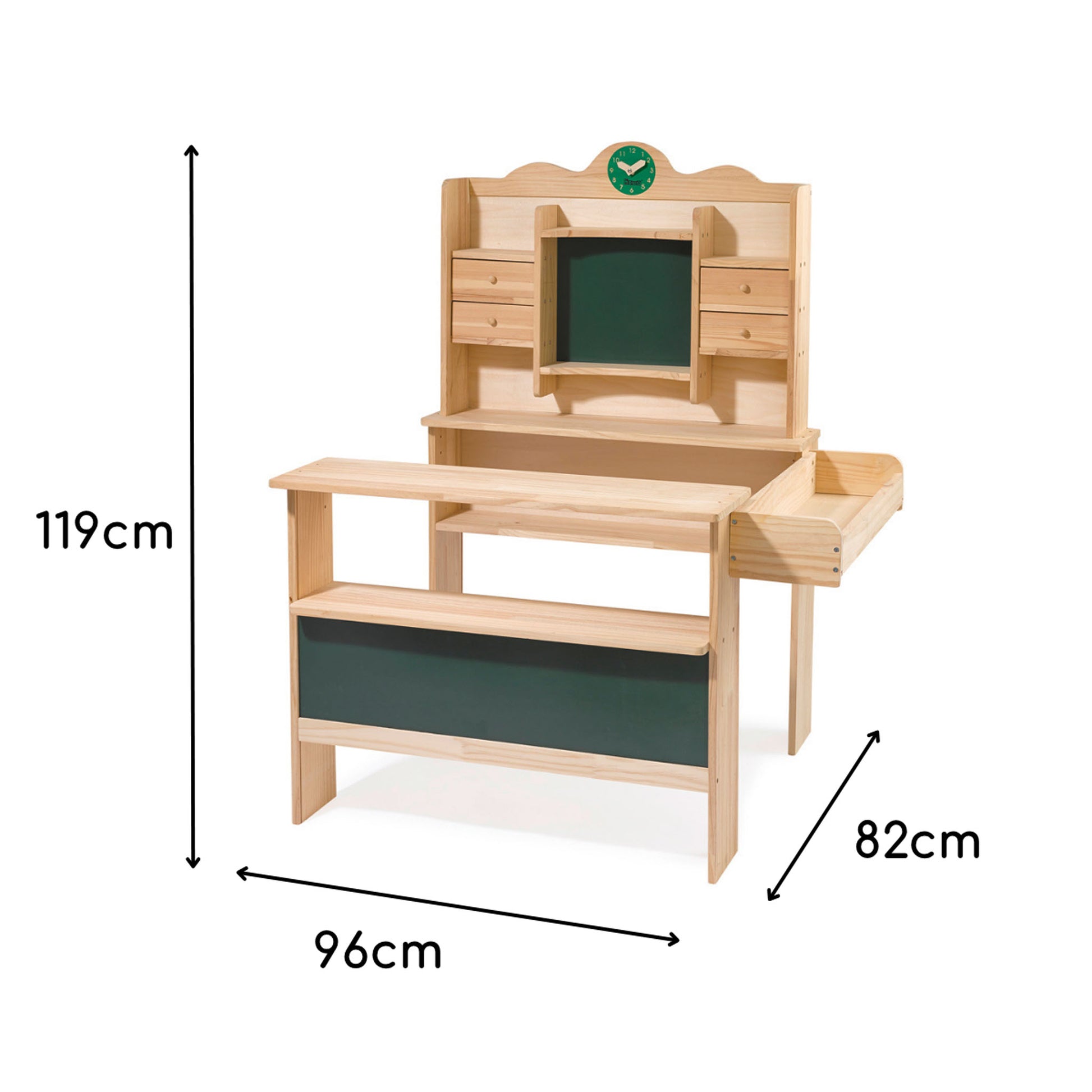 Kaufladen Holz Maße