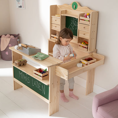 Kaufladen Holz mit Kind
