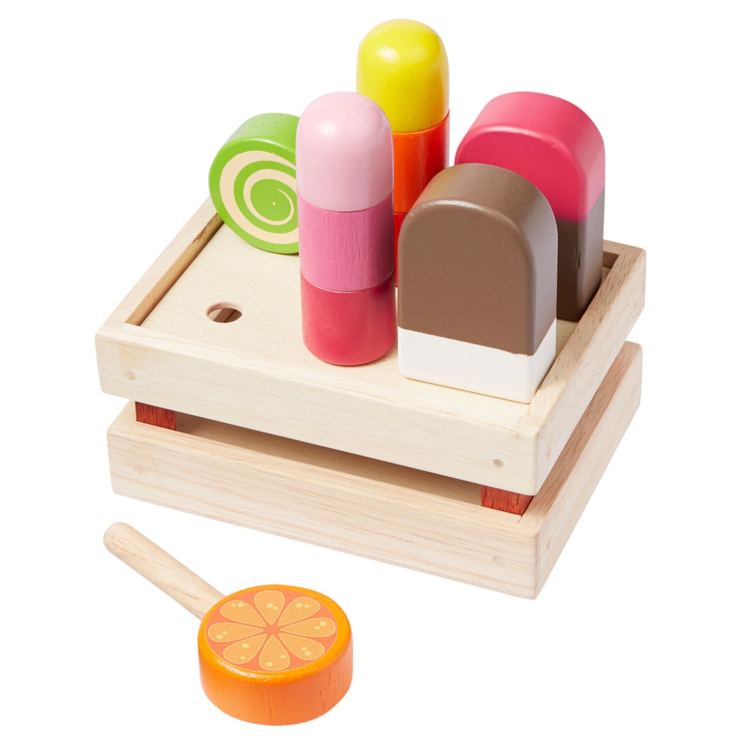 Kaufladenzubehör aus Holz Eis
