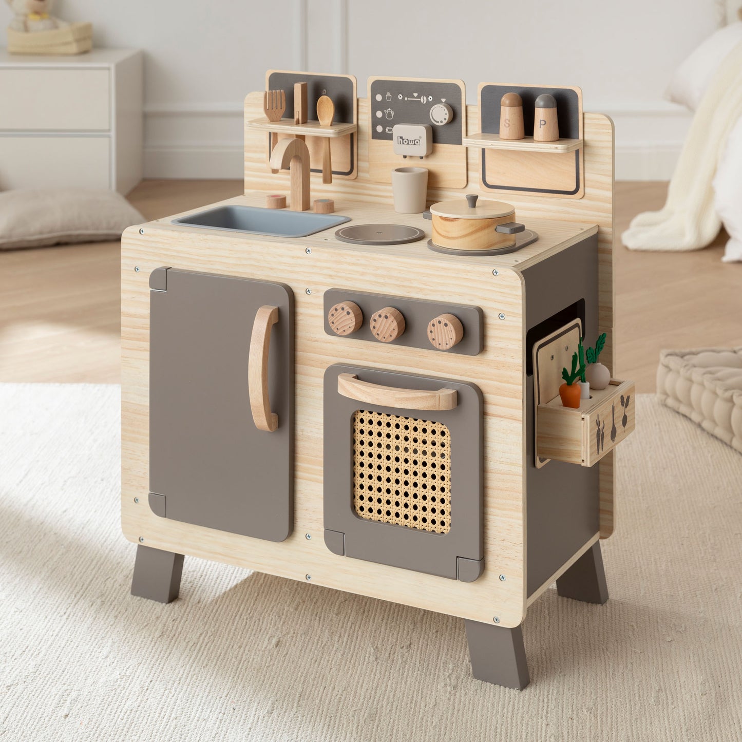 Kinderküche Holz 4824
