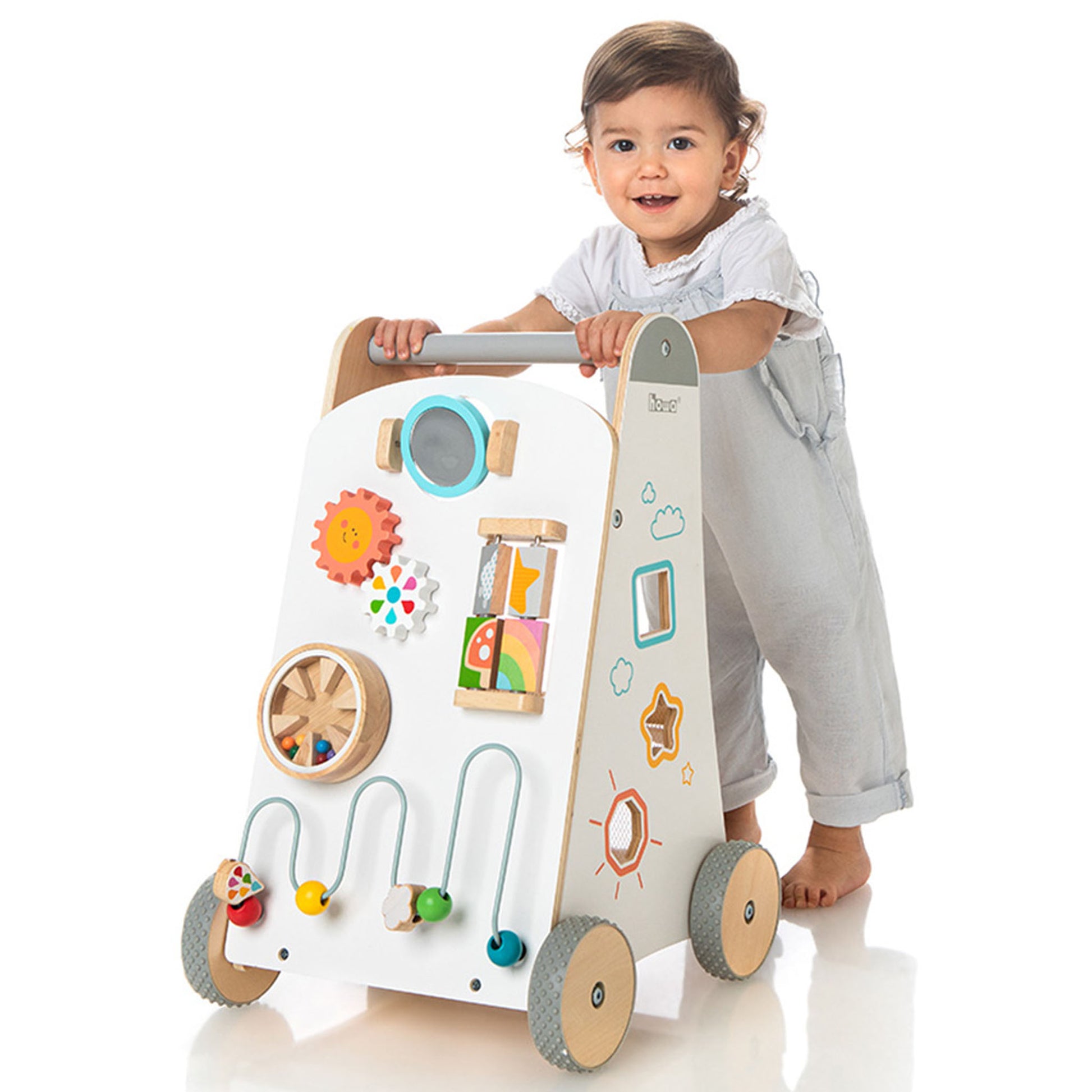 Lauflernwagen mit Kind