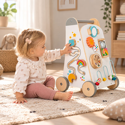 Lauflernwagen mit Kind