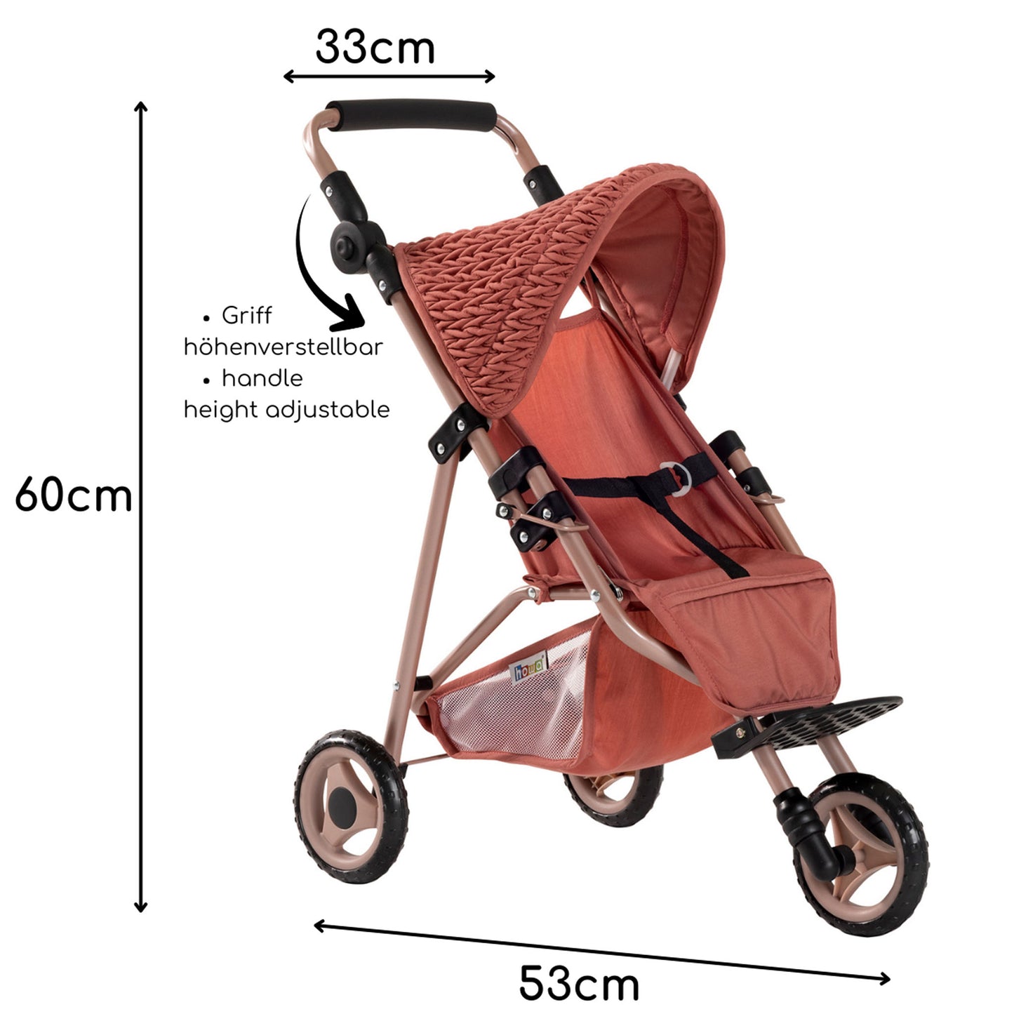 Puppenbuggy 2270 Maße