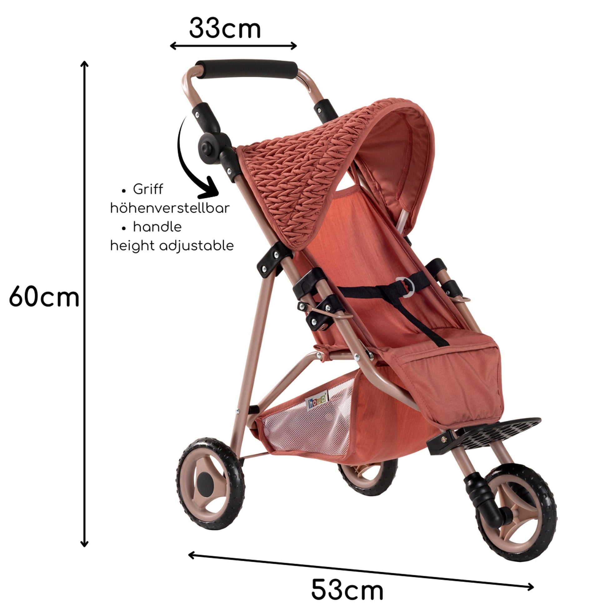 Puppenbuggy 2270 Maße