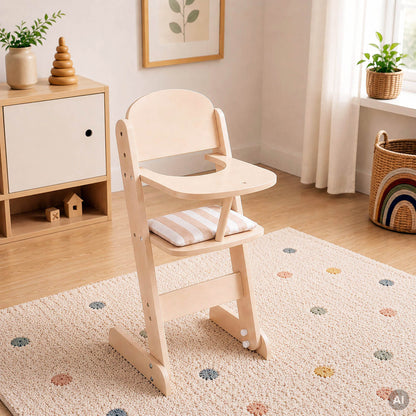 Puppenmöbel Puppenhochstuhl im Kinderzimmer