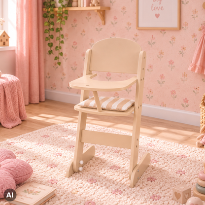 Puppenhochstuhl im Kinderzimmer