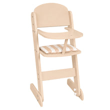 howa Puppenhochstuhl „stripes“ aus Holz mit Sitzkissen 28403