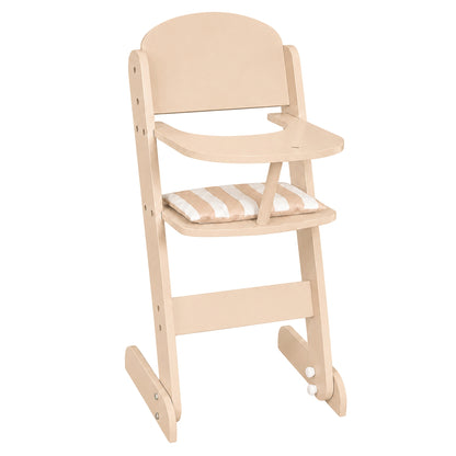 howa Puppenhochstuhl „stripes“ aus Holz mit Sitzkissen 28403