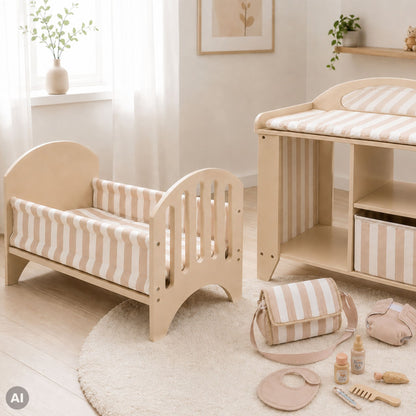 Puppenmöbel im Zimmer