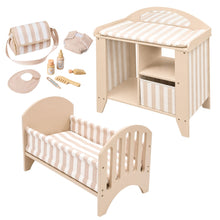 Pppenwickelkommode, Puppenbett, Puppenwickeltasche
