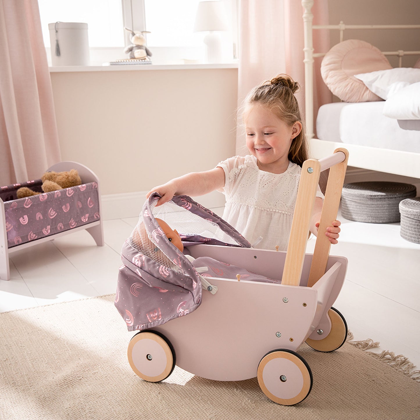 Puppenwagen 25502 mit Kind