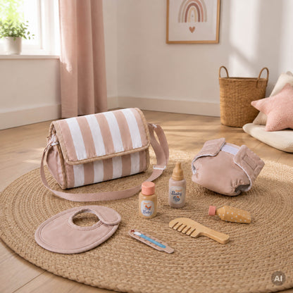 Puppenwickeltasche im Kinderzimmer