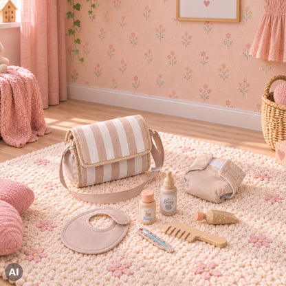 Puppenwickeltasche im Kinderzimmer