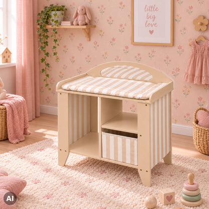 Puppenwickelkommode im Kinderzimmer