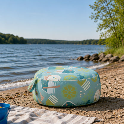 Sitzkissen am Meer