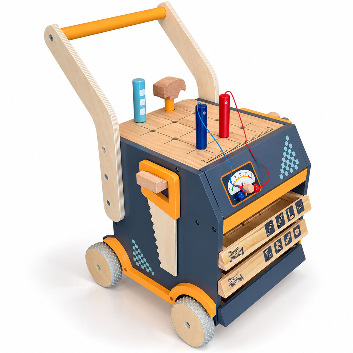 mobile Kinderwerkbank aus Holz