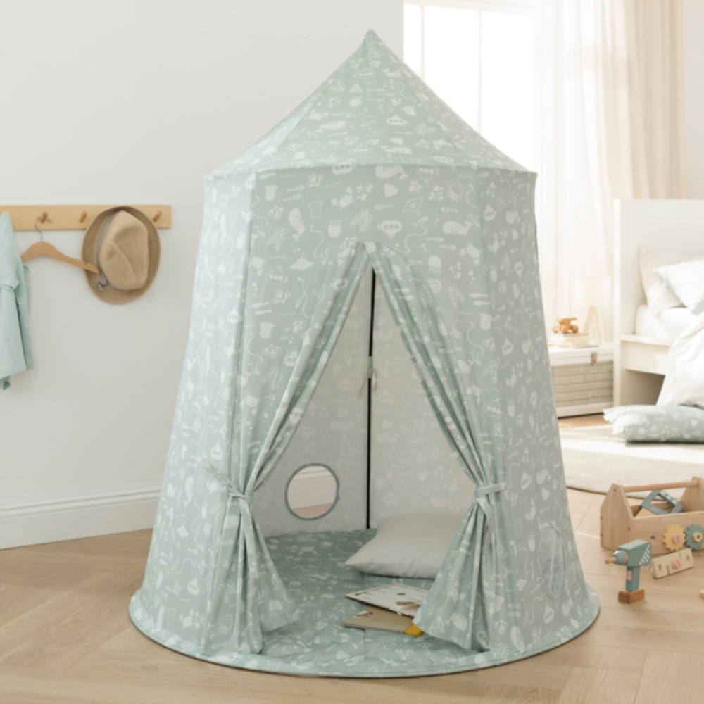 howa Kinderzelt Spielzelt "Seaworld" inkl. Bodenmatte aqua, Höhe 140cm 85112
