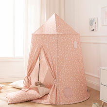 howa Kinderzelt Spielzelt "Flowers" inkl. Bodenmatte apricot, Höhe 140cm 85032
