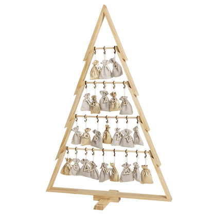 howa Deko Weihnachtsbaum aus Holz mit Adventskalender – stilvolle Adventsdekoration und Weihnachtskalender in einem 8808