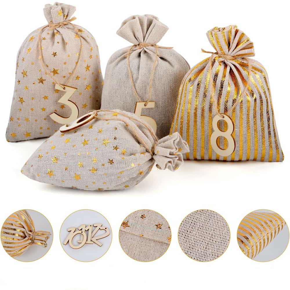 howa Deko Weihnachtsbaum aus Holz mit Adventskalender – stilvolle Adventsdekoration und Weihnachtskalender in einem 8808