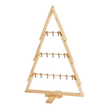 howa Sapin de Noël décoratif en bois grand XL – décoration de Noël moderne et durable avec tiges et crochets - hauteur 100 cm 8805