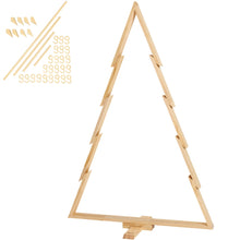 howa Deko Weihnachtsbaum aus Holz groß XXL – moderne & nachhaltige Weihnachtsdeko mit Stangen und Haken - Höhe 134cm 8806
