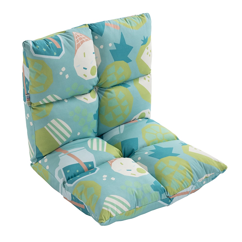 howa 2 in 1 Kindersessel + Kinderliege - Lehne 6 fach verstellbar "colorful blue" 8604