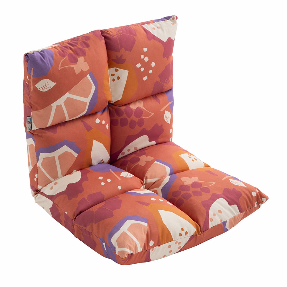 howa 2 in 1 Kindersessel + Kinderliege - Lehne 6 fach verstellbar "colorful red" 8603