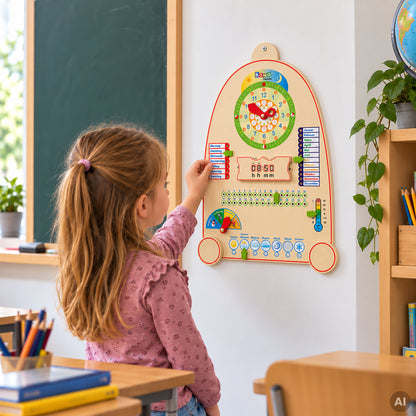 Lernuhr mit Kalender
