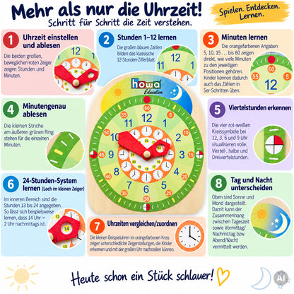 Lernuhr mit Kalender