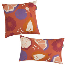 howa 2er Set Kissenbezug "colorful red" 40x40cm + 50x30cm  8707