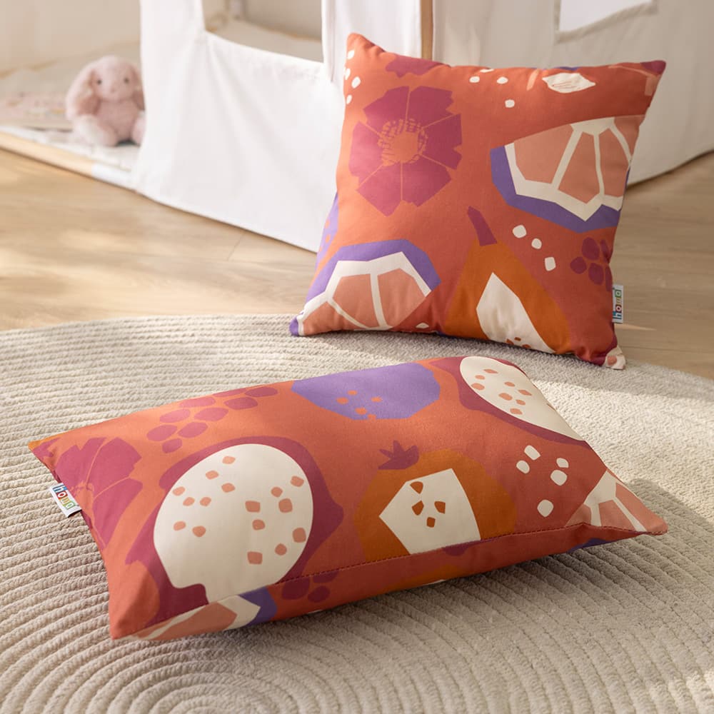 howa 2er Set Kissenbezug "colorful red" 40x40cm + 50x30cm  8707