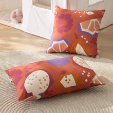 howa 2er Set Kissenbezug "colorful red" 40x40cm + 50x30cm  8707